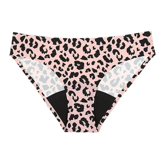 FierceFlow Menstrual Briefs 
Pink Leopard