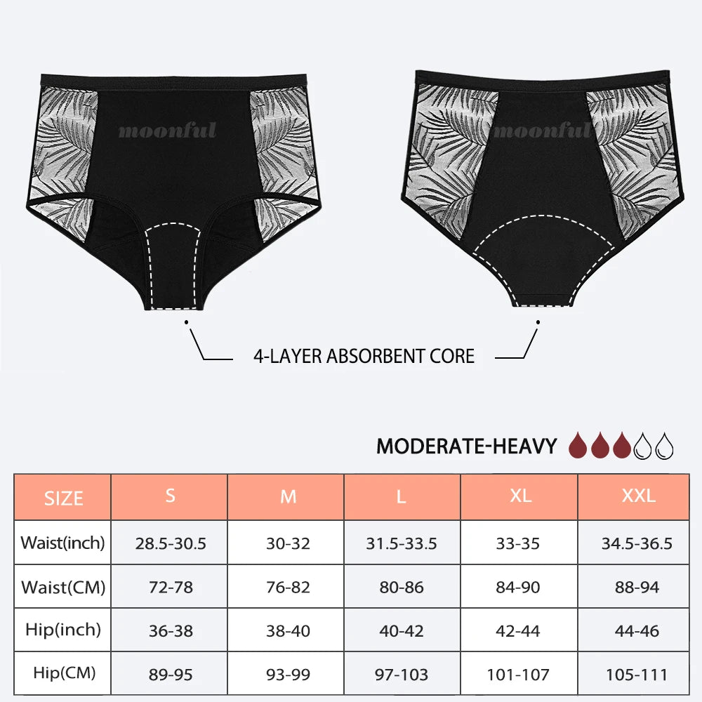 PowerFlow High-Waisted Panties Sheer Black Pattern
